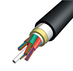 12 Hilos Span 120M Self Supporting Aerial ADSS Fiber Cable