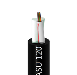 Singel Mode Cabo fibra Optica 12 fO ASU80 Fiber Optic Cable For Span 80m