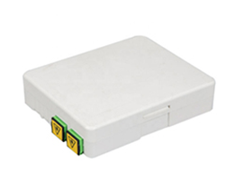 Small Desktop FTTH 2 Port ABS PC Fiber Optic Outlet Box