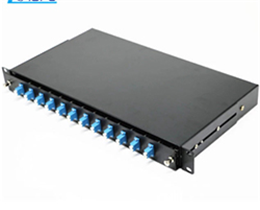 1U Fiber Optic Patch Panel LC Rack Mount Fiber Optic Terminal Box