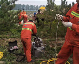 Optical cable laying in Suburb